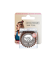 Invisibobble POWER Pretzel Brown - Резинка-браслет для волос (с подвесом)