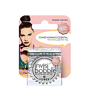Invisibobble POWER Crystal Clear - Резинка-браслет для волос (с подвесом)