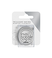 Invisibobble SLIM Crystal Clear - Резинка-браслет для волос (с подвесом)