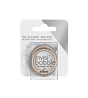 Invisibobble SLIM Bronze Me Pretty - Резинка-браслет для волос (с подвесом)