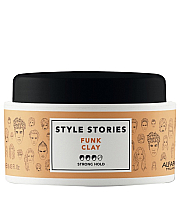 Alfaparf Style Stories Funk Clay - Глиняная паста сильной фиксации для эффекта матовых волос 100 мл