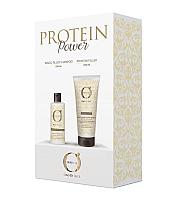Barex Olioseta Oro Di Luce Protein Power Set - Набор c микропротеинами пшеницы, кератином и протеинами шелка 250 мл + 250 мл