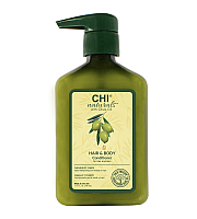 CHI Naturals with Olive Oil Conditioner Hair and Body - Кондиционер для волос и тела 340 мл