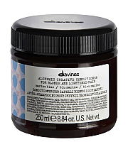 Davines Alchemic Creative Conditioner For Blond And Lightened Hair Marine Blue - Креативный кондиционер Алхимик для осветленных и натуральных блондов оттенок Приглушенный синий 250 мл