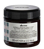 Davines Alchemic Creative Conditioner For Blond And Lightened Hair Teal - Креативный кондиционер Алхимик для осветленных и натуральных блондов оттенок Морская волна 250 мл
