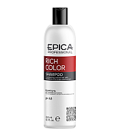 Epica Professional Rich Color - Шампунь для окрашенных волос с маслом макадамии и экстрактом виноградных косточек 300 мл