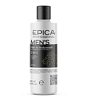 Epica Professional Men's 3 in 1 - Универсальный мужской шампунь для волос и тела 250 мл