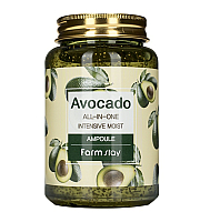 FarmStay Avocado All-in-One Intensive Moist - Сыворотка ампульная с экстрактом авокадо 250 мл
