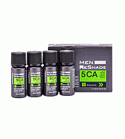Goldwell Men Reshade Grey Blending Power Shot 5CA - Экспресс-корректор седины светлый коричневый 4x20 мл
