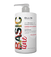 Ollin Basic Line Daily Shampoo - Шампунь для частого применения с экстрактом листьев камелии, 750 мл