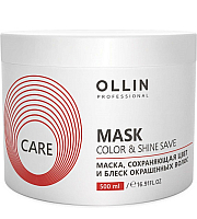 Ollin Care Color and Shine Save Mask - Маска, сохраняющая цвет и блеск окрашенных волос 500 мл