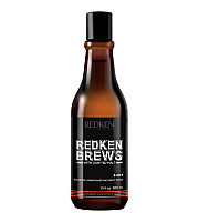 Redken Brews 3-in-1 Shampoo, Conditioner And Body Wash - 3 в 1 шампунь, кондиционер и гель для душа 300 мл