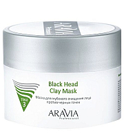 Aravia Professional Black Head Clay Mask - Маска для глубокого очищения лица против черных точек 150 мл