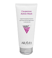 Aravia Professional Couperose Active Mask - Корректирующая маска для чувствительной кожи с куперозом 200 мл