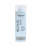 Kapous Professional Blond Bar - Питательный оттеночный бальзам для оттенков блонд Стальной 200 мл 
