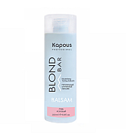 Kapous Professional Blond Bar - Питательный оттеночный бальзам для оттенков блонд Розовый 200 мл 