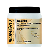 Brelil Numero Nourishing Mask With Shea Butter - Маска с маслом карите для сухих волос 1000 мл