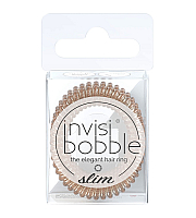 Invisibobble SLIM Of Bronze and Beads - Резинка для волос, цвет бронза 3 шт