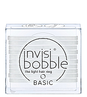 Invisibobble BASIC Crystal Clear - Резинка для волос, цвет прозрачный 10 шт