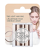 Invisibobble BASIC Mocca And Cream - Резинка для волос, цвет кофейно-молочный 10 шт (с подвесом)