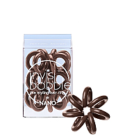Invisibobble NANO Pretzel Brown - Резинка для волос, цвет коричневый 3 шт