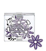 Invisibobble NANO Meow And Ciao - Резинка для волос, цвет мерцающий фиолетовый 3 шт