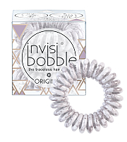 Invisibobble ORIGINAL St. Taupez - Резинка-браслет для волос, цвет кофейно-серый мрамор 3 шт