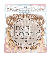 Invisibobble ORIGINAL All Roads Lead to Rhino - Резинка-браслет для волос, цвет золотой 3 шт