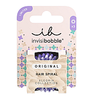 Invisibobble ORIGINAL Alegria The Great Escape - Резинка-браслет для волос, цвет сиреневый/белый 3 шт