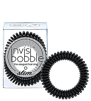 Invisibobble SLIM True Black - Резинка для волос, цвет черный 3 шт