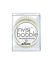 Invisibobble SLIM Stay Gold - Резинка-браслет для волос, цвет золотистый 3 шт