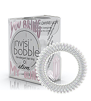 Invisibobble SLIM You Bring my Bling - Резинка для волос, цвет белый перламутр 3 шт