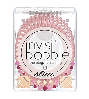 Invisibobble SLIM British Royal Royal Fudge - Резинка для волос, цвет пудровый розовый 3 шт