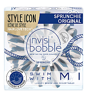Invisibobble SPRUNCHIE Mermaid at Heart - Резинка-браслет для волос, цвет синий/белый 1 шт