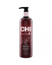 CHI Rose Hip Oil Shampoo - Шампунь с маслом лепестков роз 340 мл