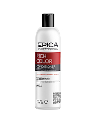 Epica Professional Rich Color - Кондиционер для окрашенных волос с маслом макадамии и экстрактом виноградных косточек 300 мл