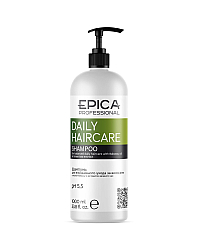 Epica Professional Daily Haircare - Шампунь для ежедневного ухода с маслом бабассу и экстрактом зеленого чая 1000 мл