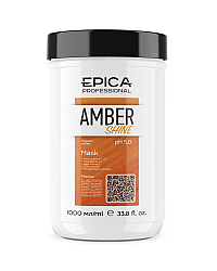 Epica Professional Amber Shine Organic - Маска для восстановления и питания 1000 мл