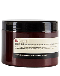 Insight Incolor Bleaching Paste - Обесцвечивающая паста с маслом Ши и маслом Оливы 500 гр