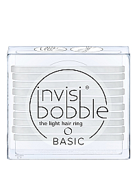 Invisibobble BASIC Crystal Clear - Резинка для волос, цвет прозрачный 10 шт