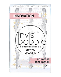 Invisibobble WAVER Sparks Flying - Заколка для волос, цвет прозрачный с блестками 3 шт