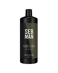 SEB MAN THE MULTITASKER - Шампунь для ухода за волосами, бородой и телом 3 в 1 1000 мл
