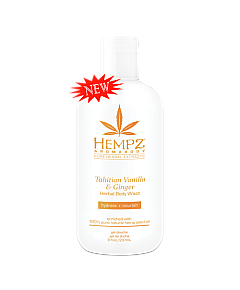 Hempz Tahitian Vanilla & Ginger Herbal Body Wash - Гель для душа Имбирь и Ваниль Таити 237 мл