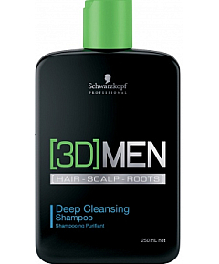 Schwarzkopf [3D] Men Deep Cleansing Shampoo - Шампунь для глубокого очищения 250 мл
