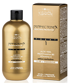 Hair Company Inimitable Blonde Perfectionex (Bleaching Protector) Treat 1 - Фаза 1 (защита и восстановление при обесцвечивании и других химических процедурах) 500 мл