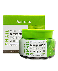 FarmStay Visible Difference Moisture Cream - Крем увлажняющий с улиточным муцином 100 мл
