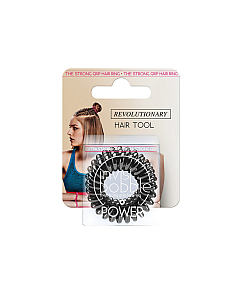 Invisibobble POWER True Black - Резинка-браслет для волос (с подвесом)