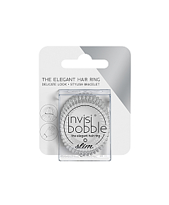 Invisibobble SLIM Crystal Clear - Резинка-браслет для волос (с подвесом)