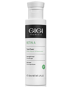 GIGI Retin A Triple Power Overnight Toner - Лосьон ночной мультикислотный для всех типов кожи 120 мл