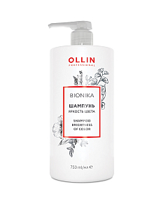 Ollin Bionika Shampoo For Colored Hair - Шампунь для окрашенных волос Яркость цвета 750 мл